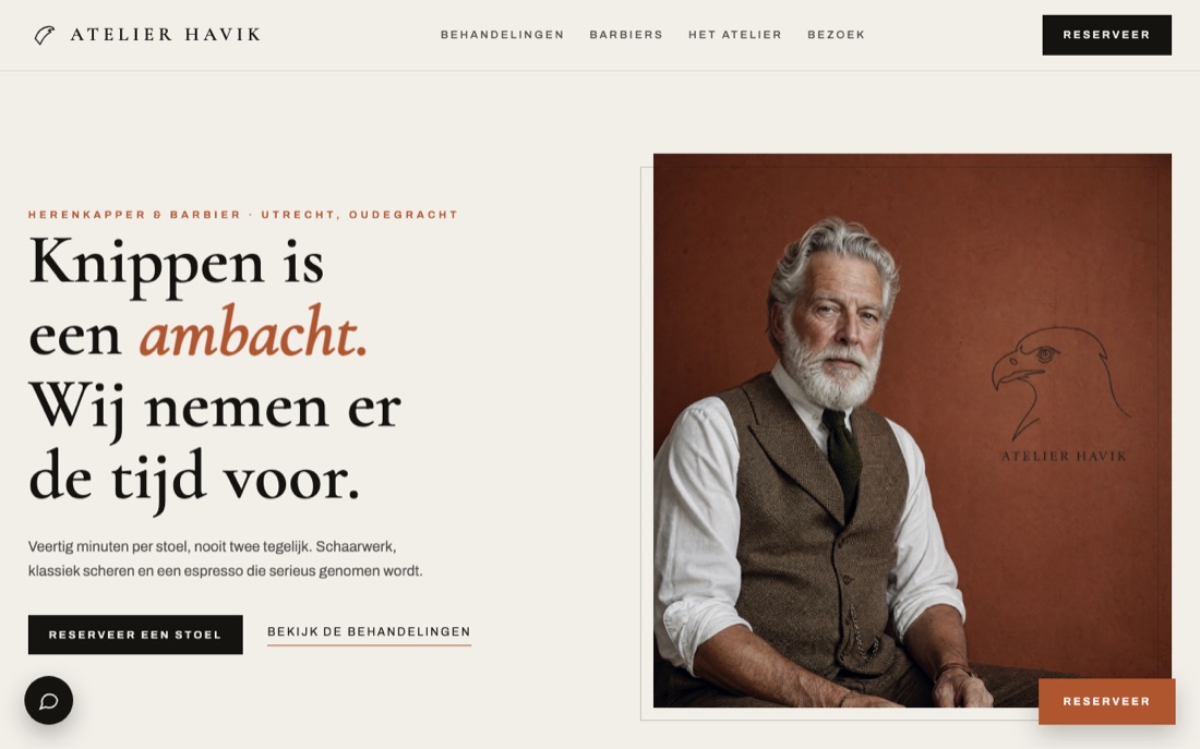 Voorbeeld van het ontwerp Editorial