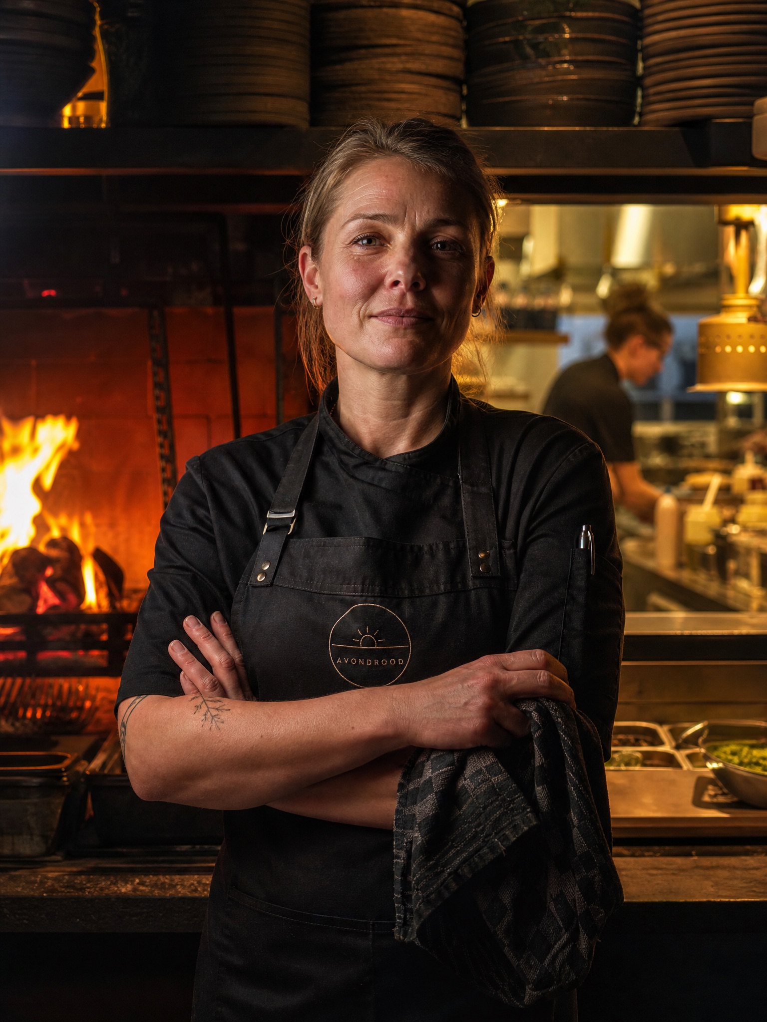 Chef Marit Roos aan de pas