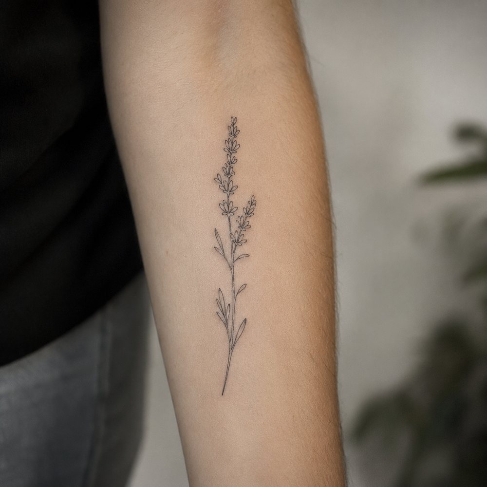 Fine line lavendel