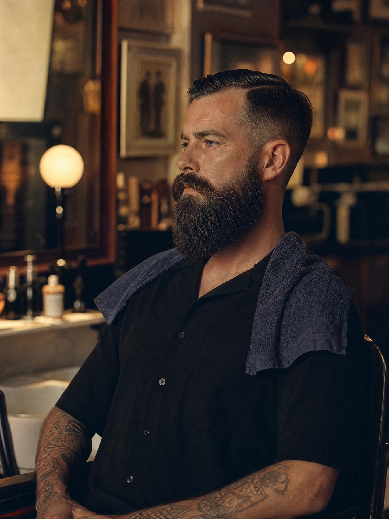 Gemodelleerde volle baard